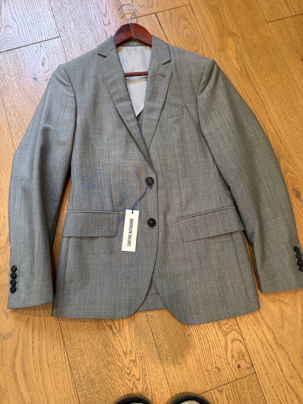 Brooklyn Tailors Gray Two-Button Sport Coat